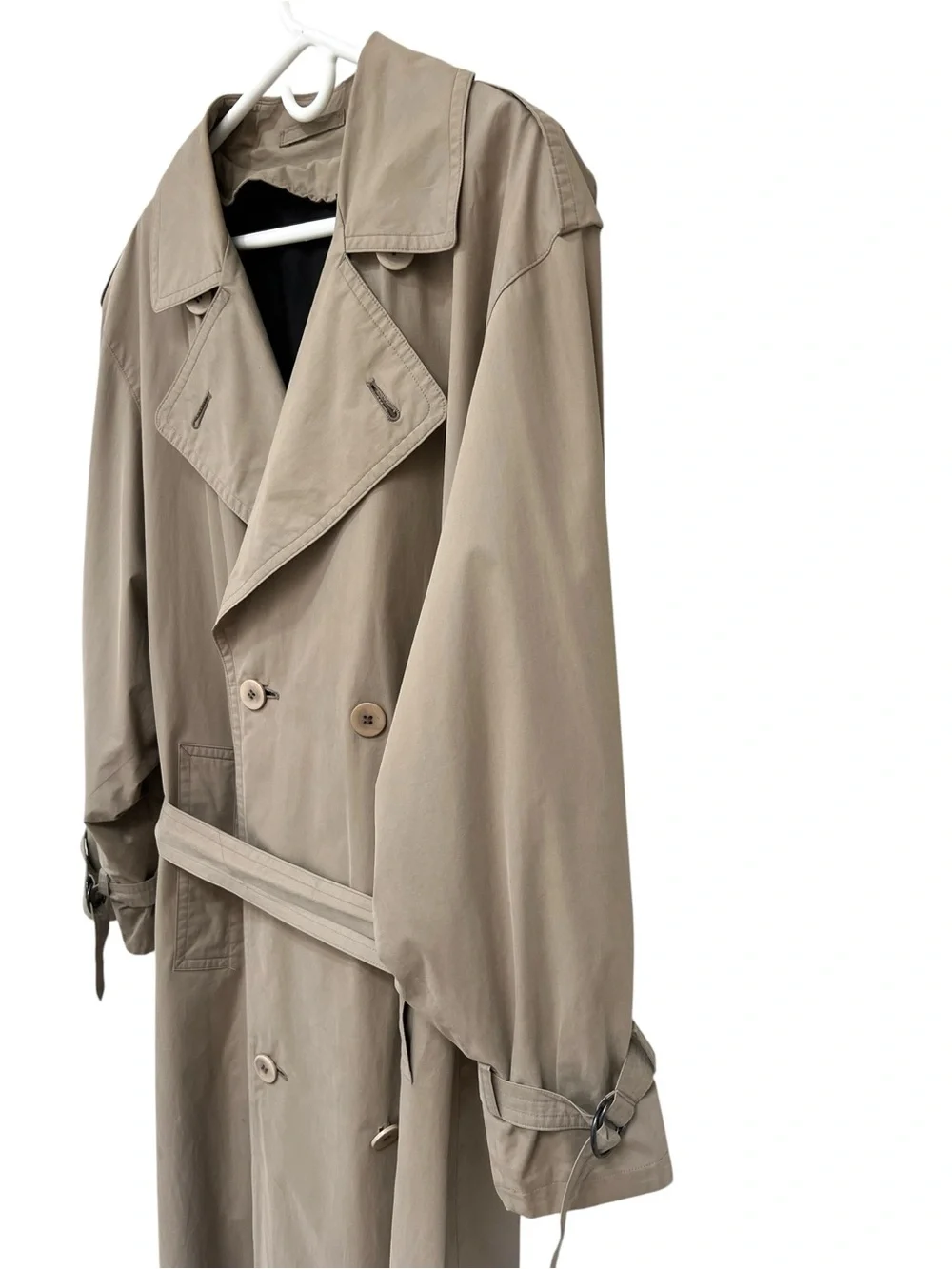Vintage Burberry Prorsum Men's Long Trench Coat - Beige. Size M/L